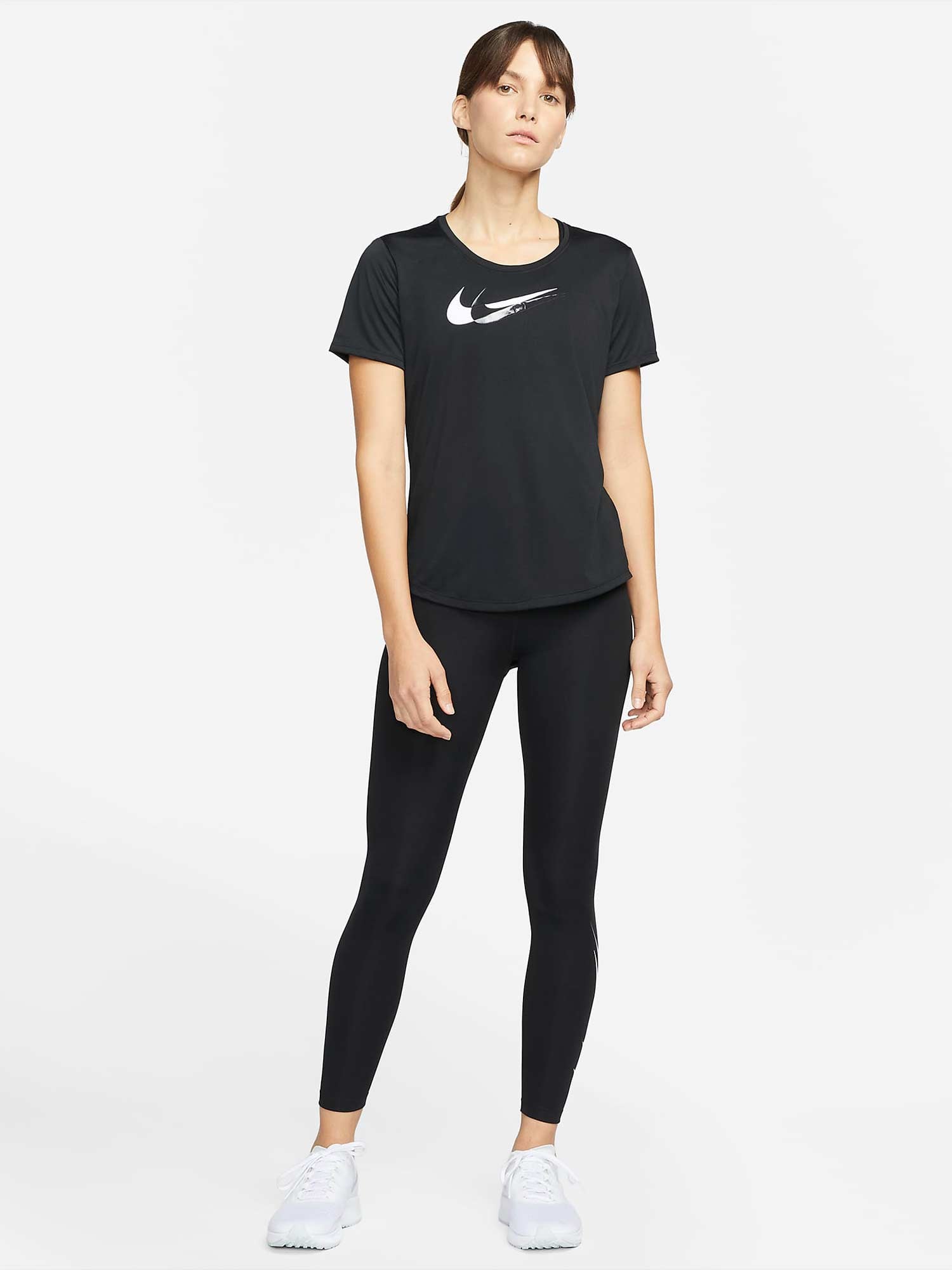 NIKE Тениска W DF SWSH RUN SS