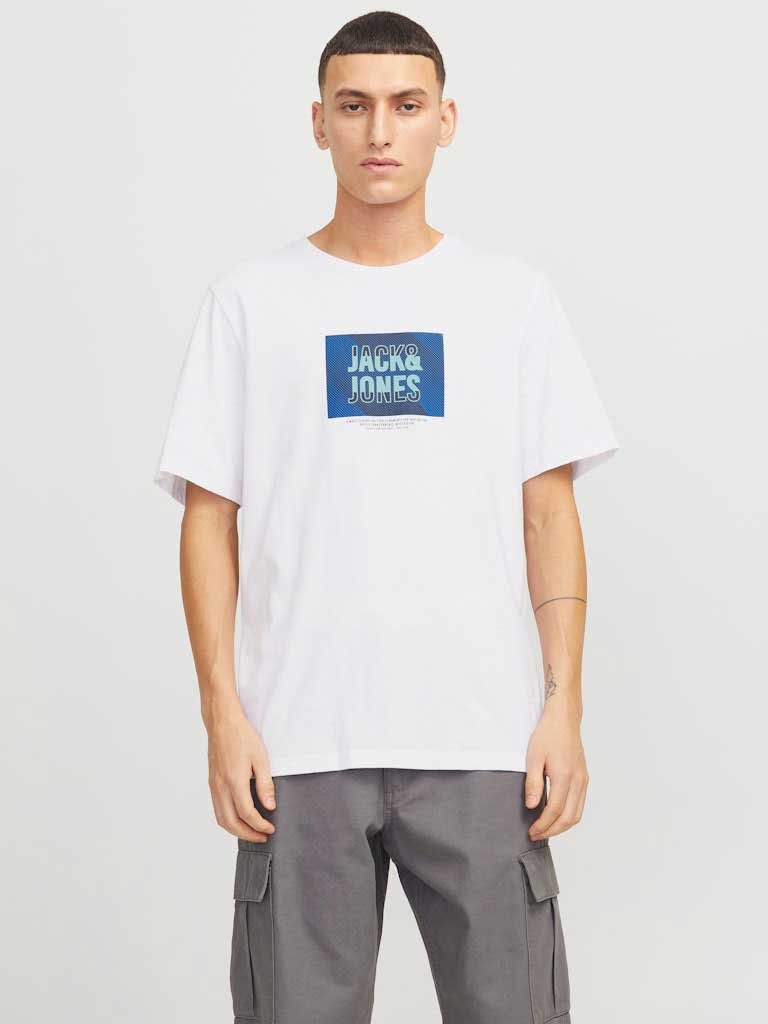 JACK & JONES Тениска JJHUDSON TEE SS CREW NECK LN