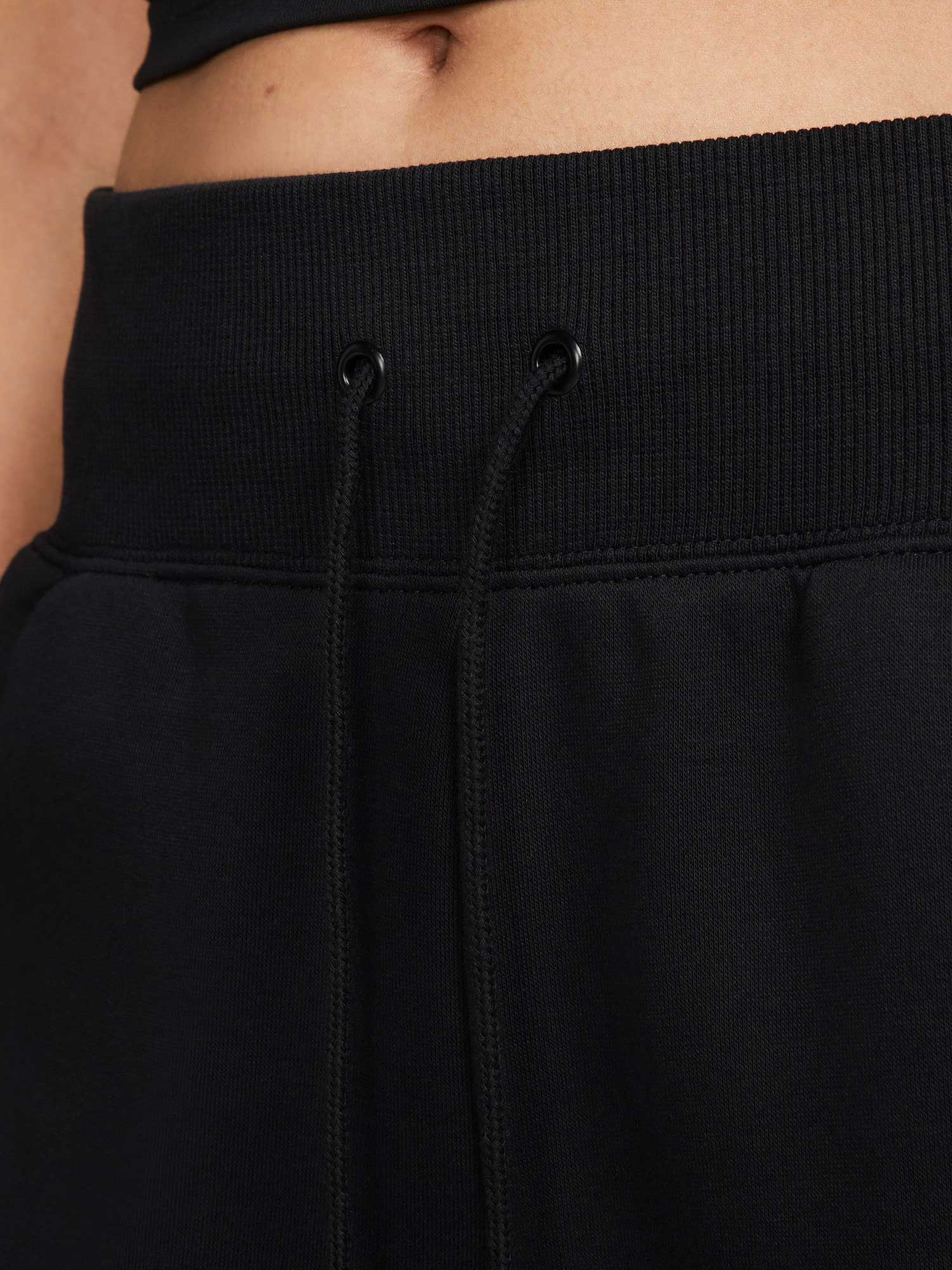NIKE Спортно долнище W NSW PHNX FLC HR CROP SWTP