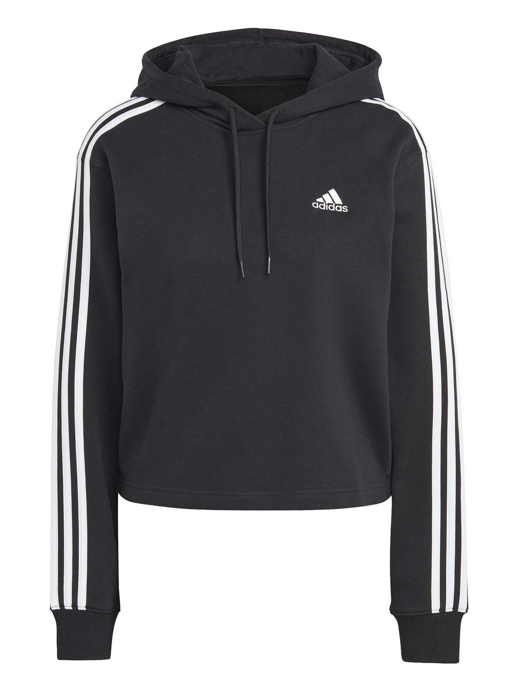 ADIDAS SPORTSWEAR Суитшърт Essentials 3-Stripes French Terry Crop