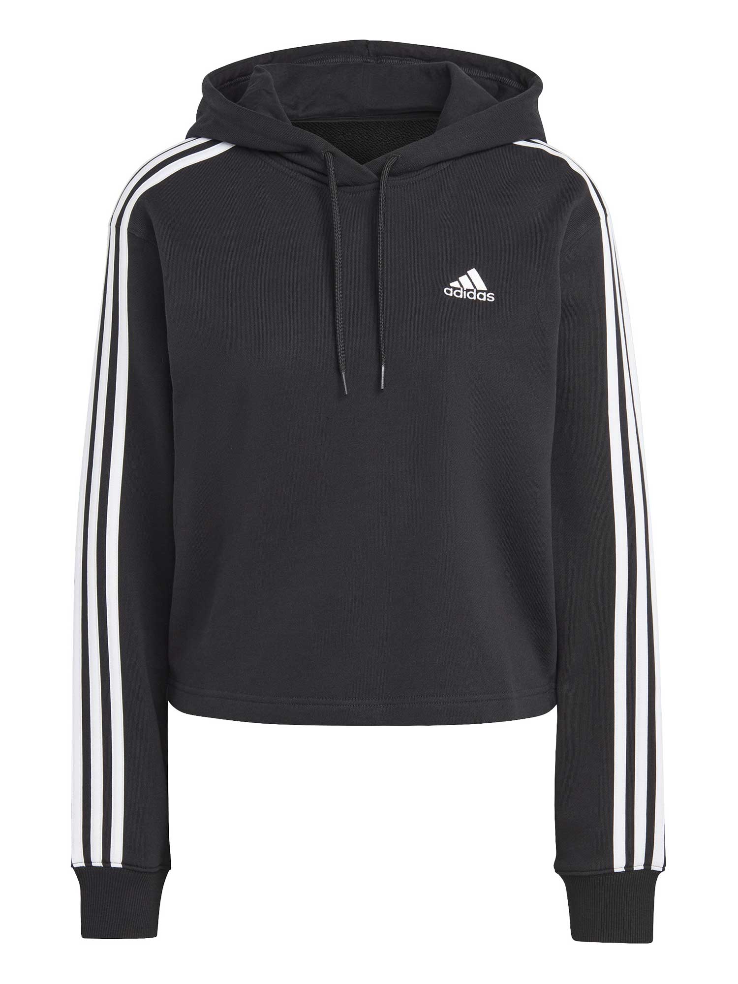ADIDAS SPORTSWEAR Суитшърт Essentials 3-Stripes French Terry Crop