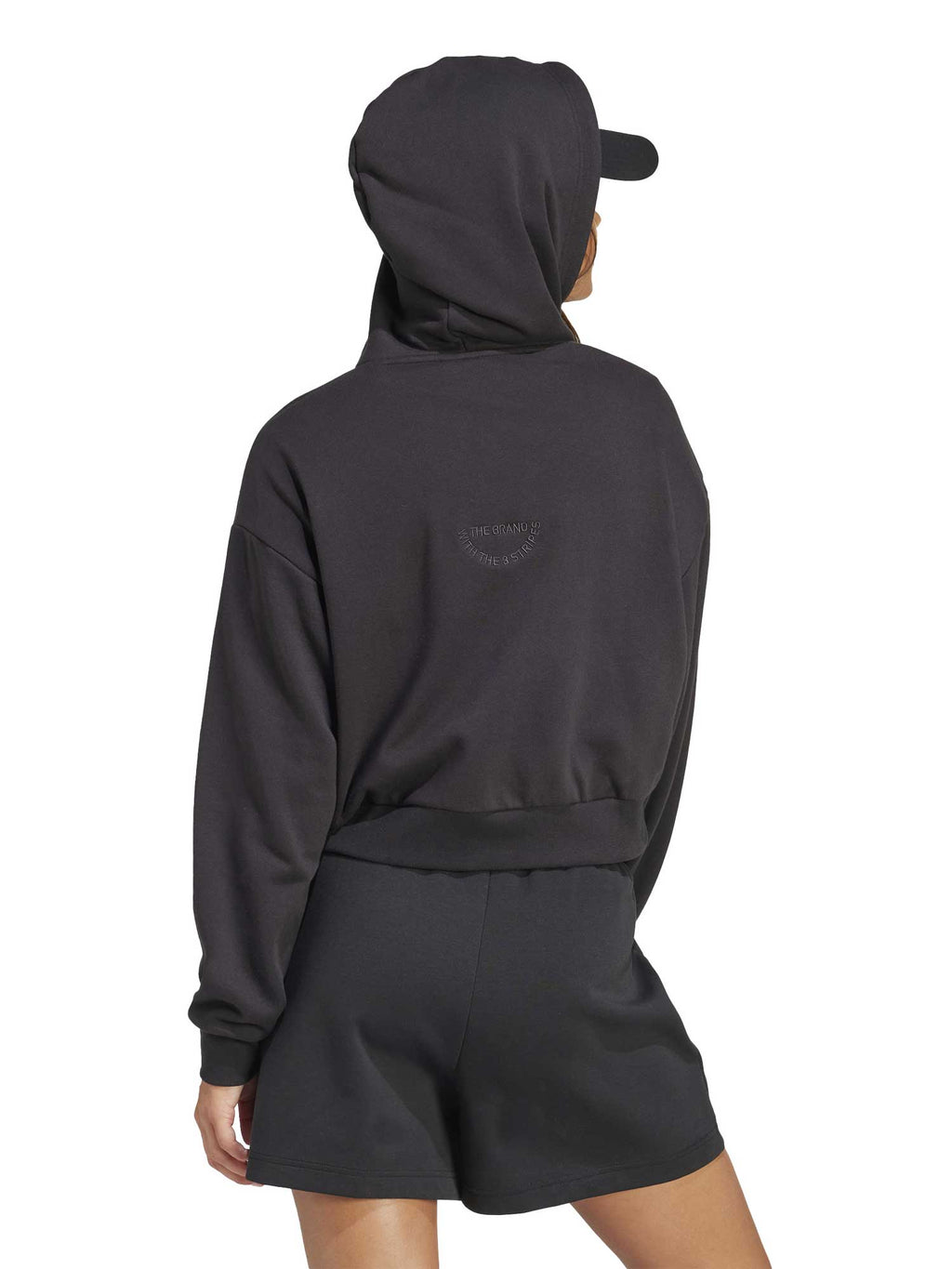 ADIDAS SPORTSWEAR Суитшърт Embroidered French Terry Crop Hoodie