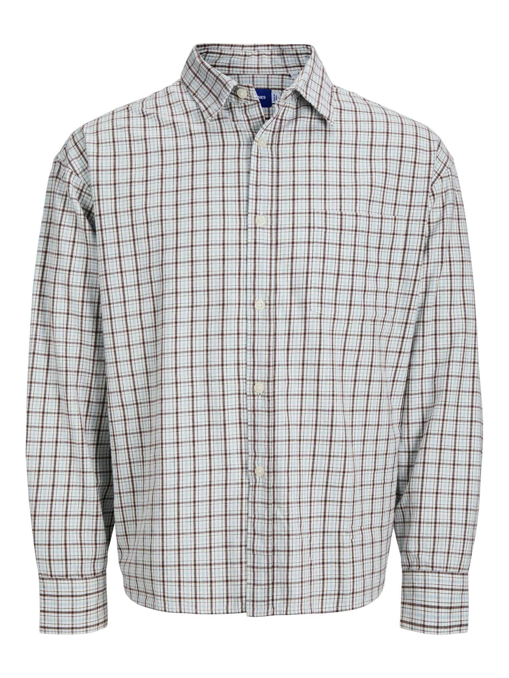 JACK & JONES Риза JORMEADOWS OVERSIZED CHECK SHIRT LS