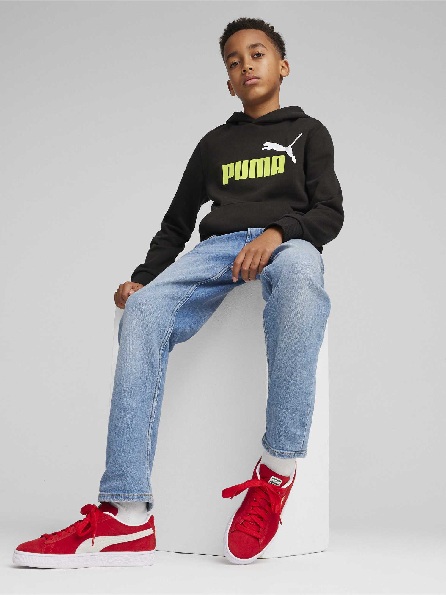 PUMA Суитшърт ESS+ 2 Col Big Logo Hoodie FL B