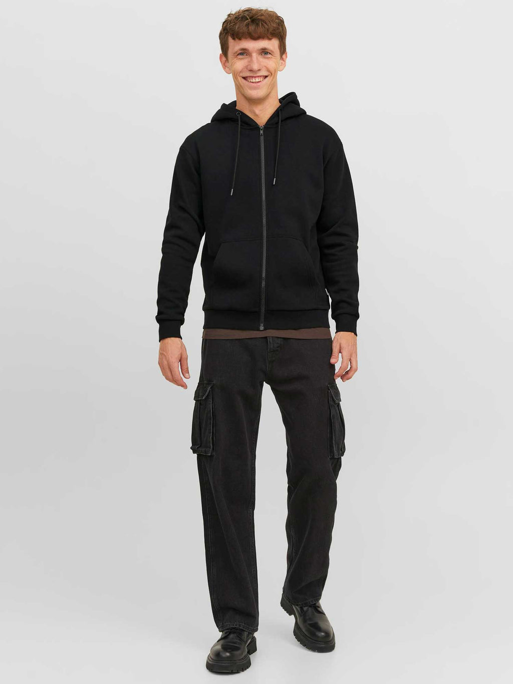JACK & JONES Суитшърт JJEBRADLEY SWEAT ZIP HOOD NOOS