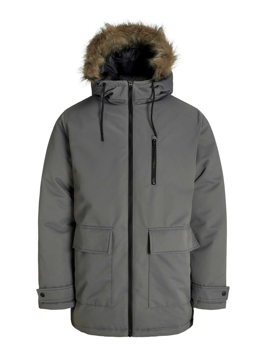 JACK & JONES Яке JJCHARLIE DETACHABLE FAUX FUR PARKA