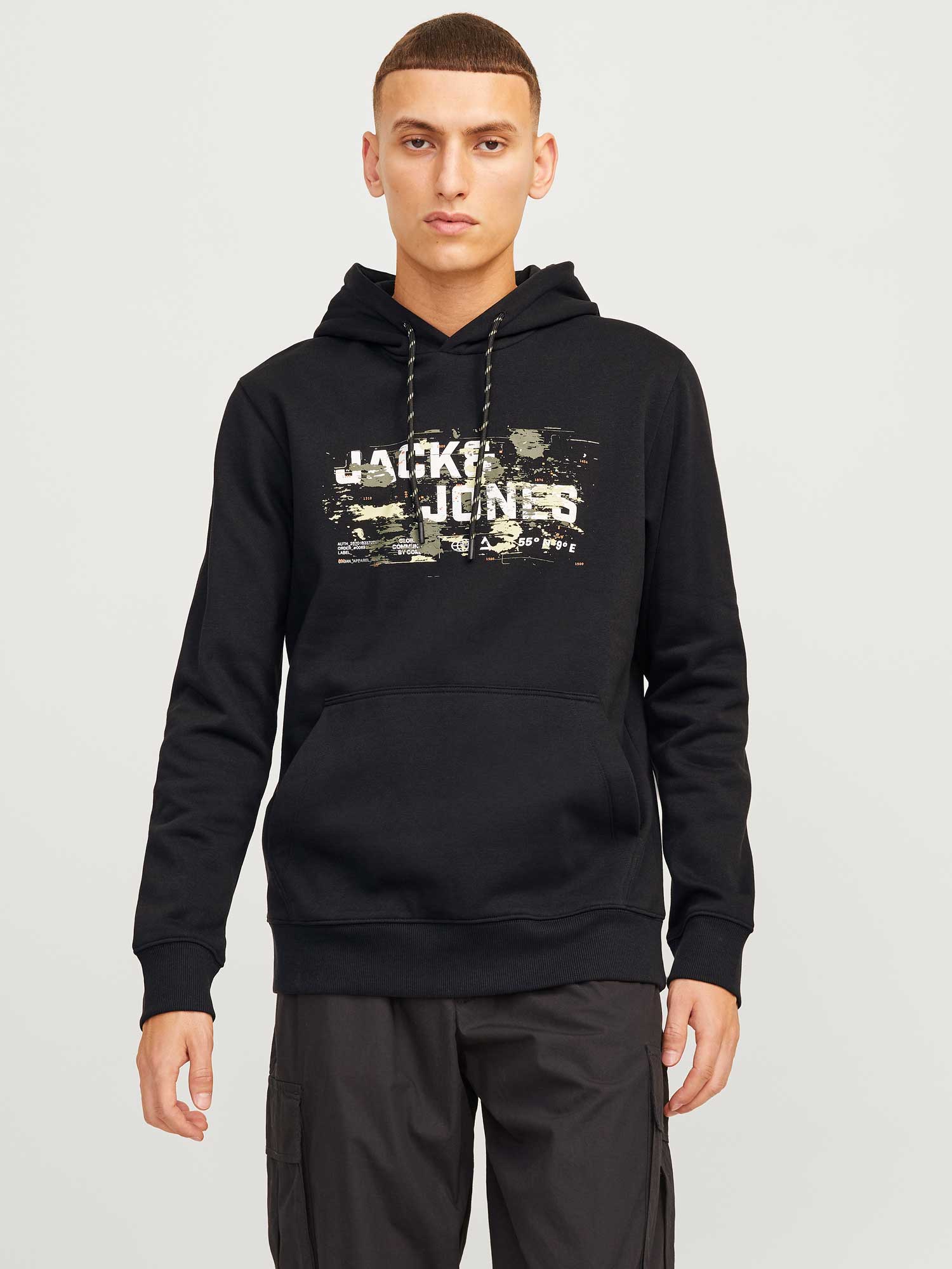 JACK & JONES Суитшърт JCOOUTDOOR LOGO SWEAT HOOD SN