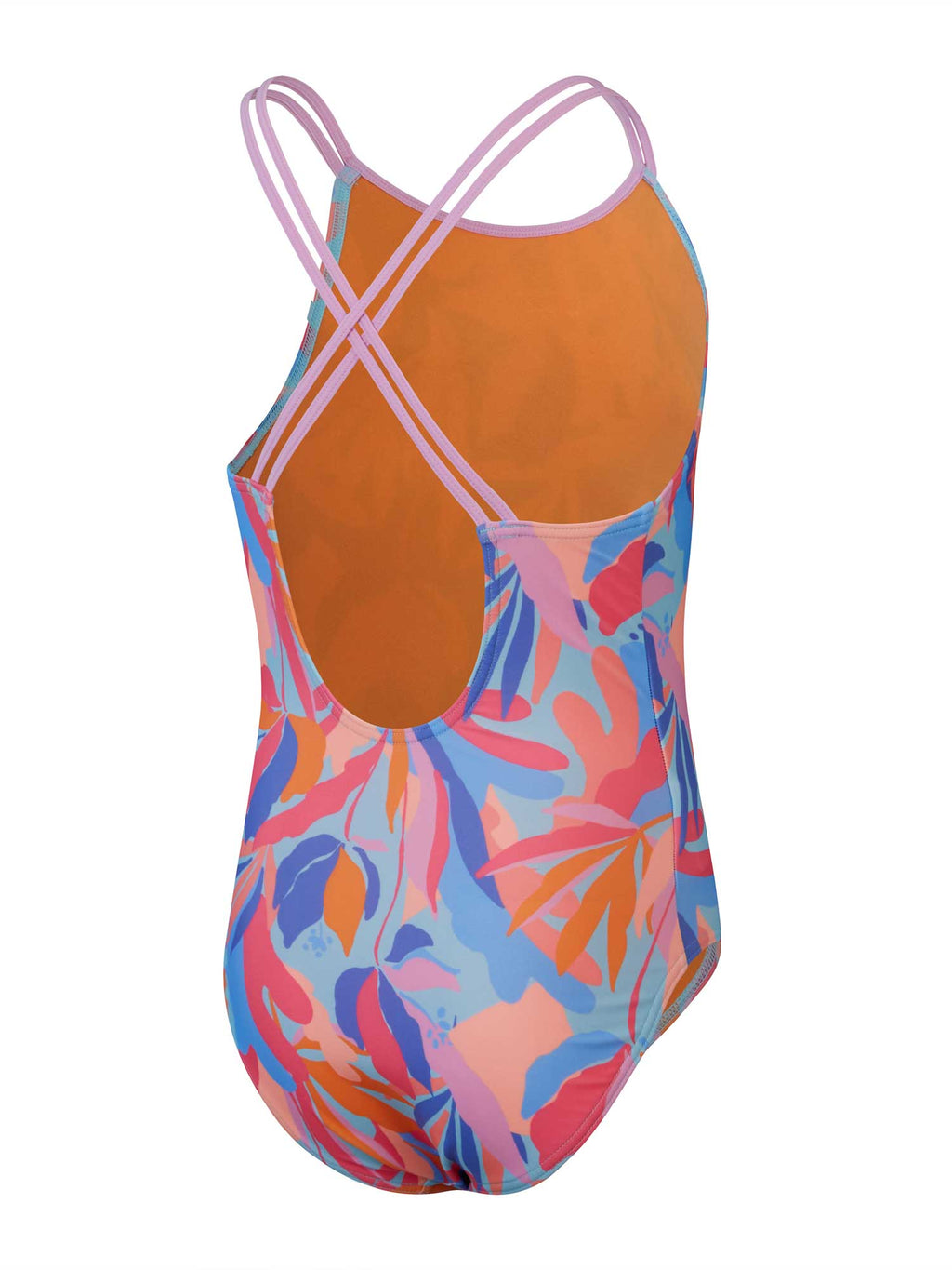 SPEEDO Цял бански GIRLS PRINTED TWINSTRAP