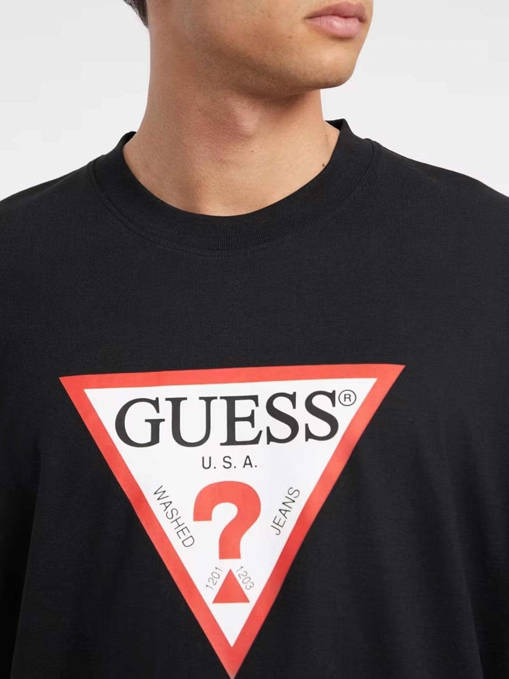 GUESS JEANS Тениска GJ SS CN OS ICONIC TEE