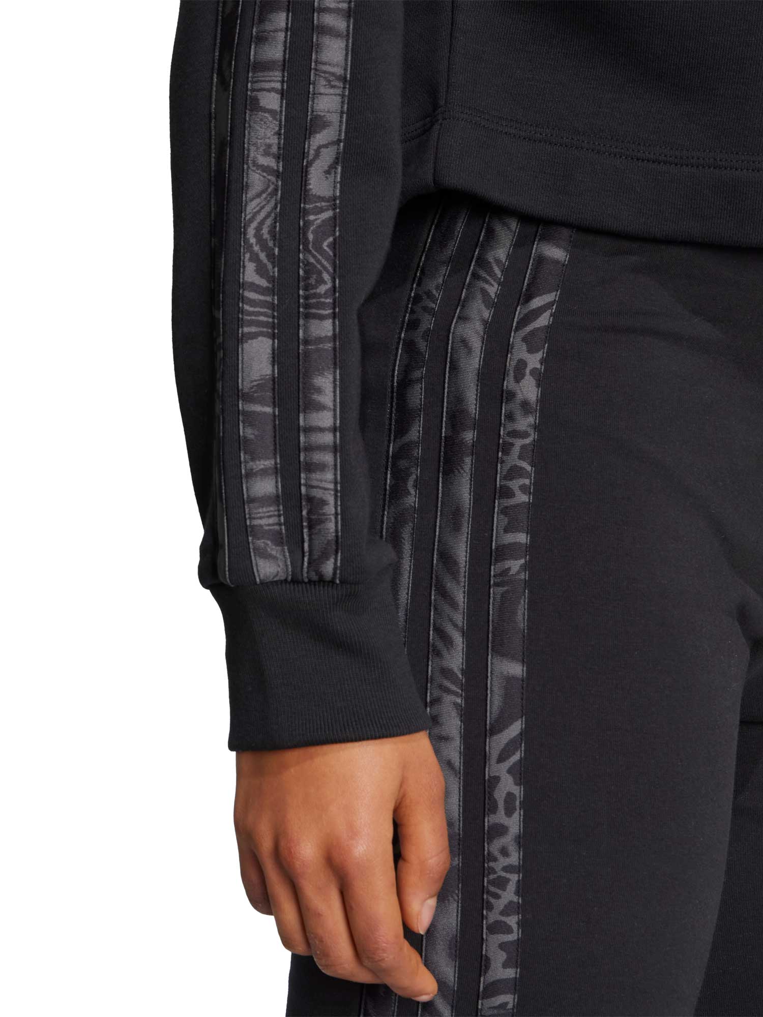ADIDAS SPORTSWEAR Суитшърт Essentials 3-Stripes Print French Terry