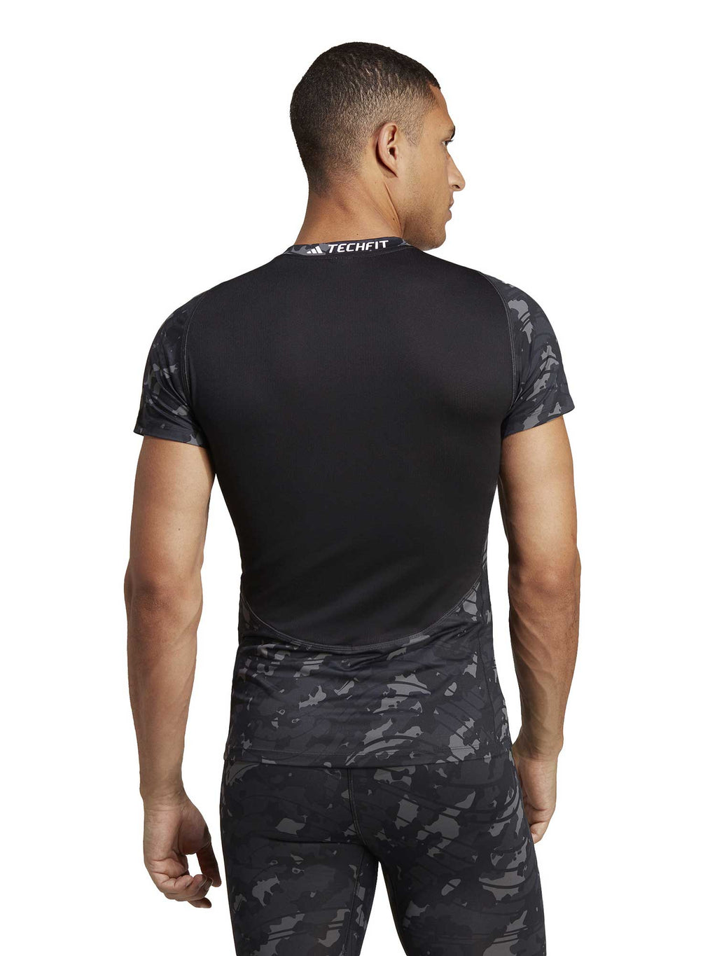 ADIDAS PERFORMANCE Тениска Techfit Allover Print Training