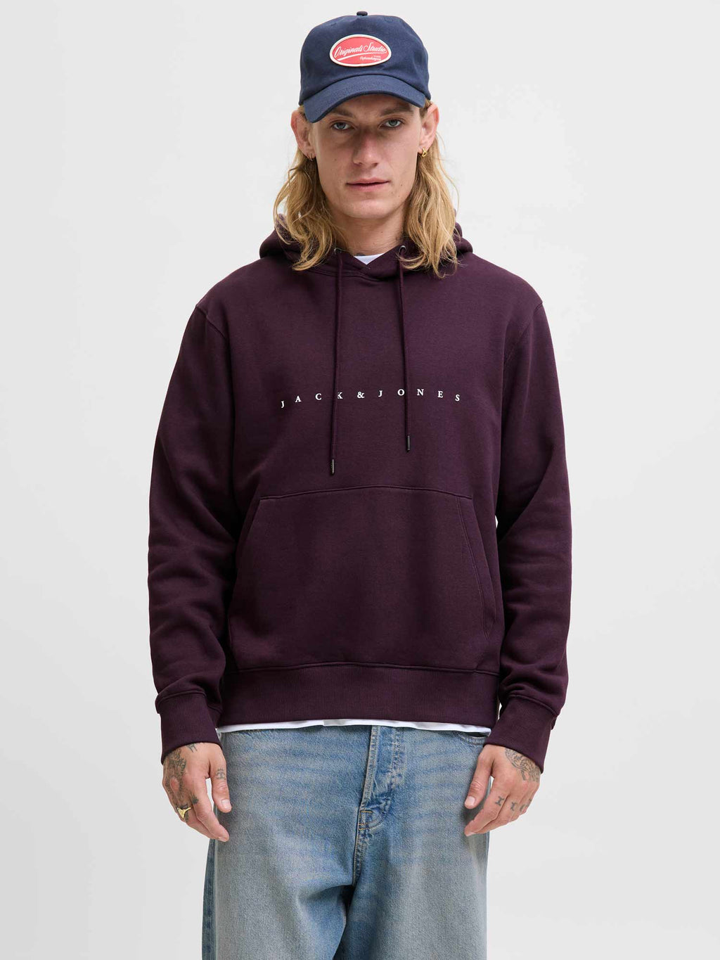 JACK & JONES Суитшърт JJESTAR JJ SWEAT HOOD NOOS