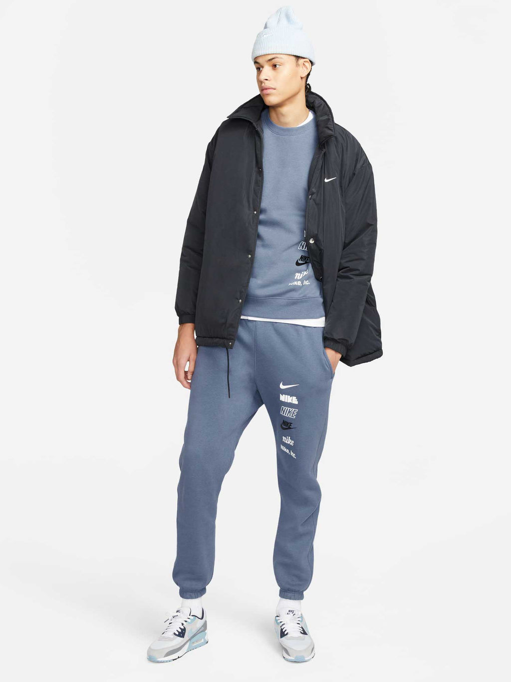 NIKE Блуза M NK CLUB + BB CREW MLOGO
