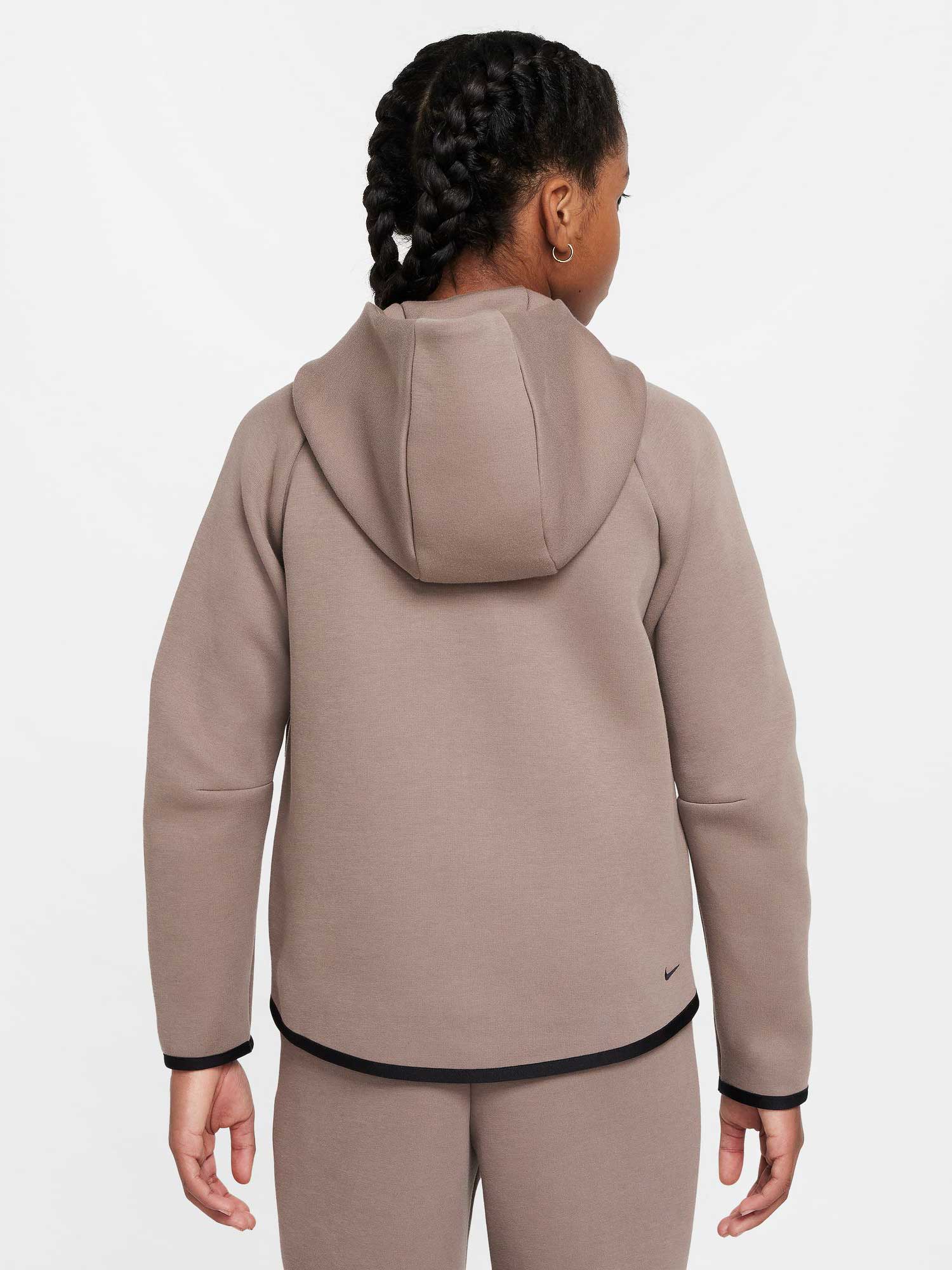 NIKE Суитшърт G NSW TCH FLC HD FZ LS - PD