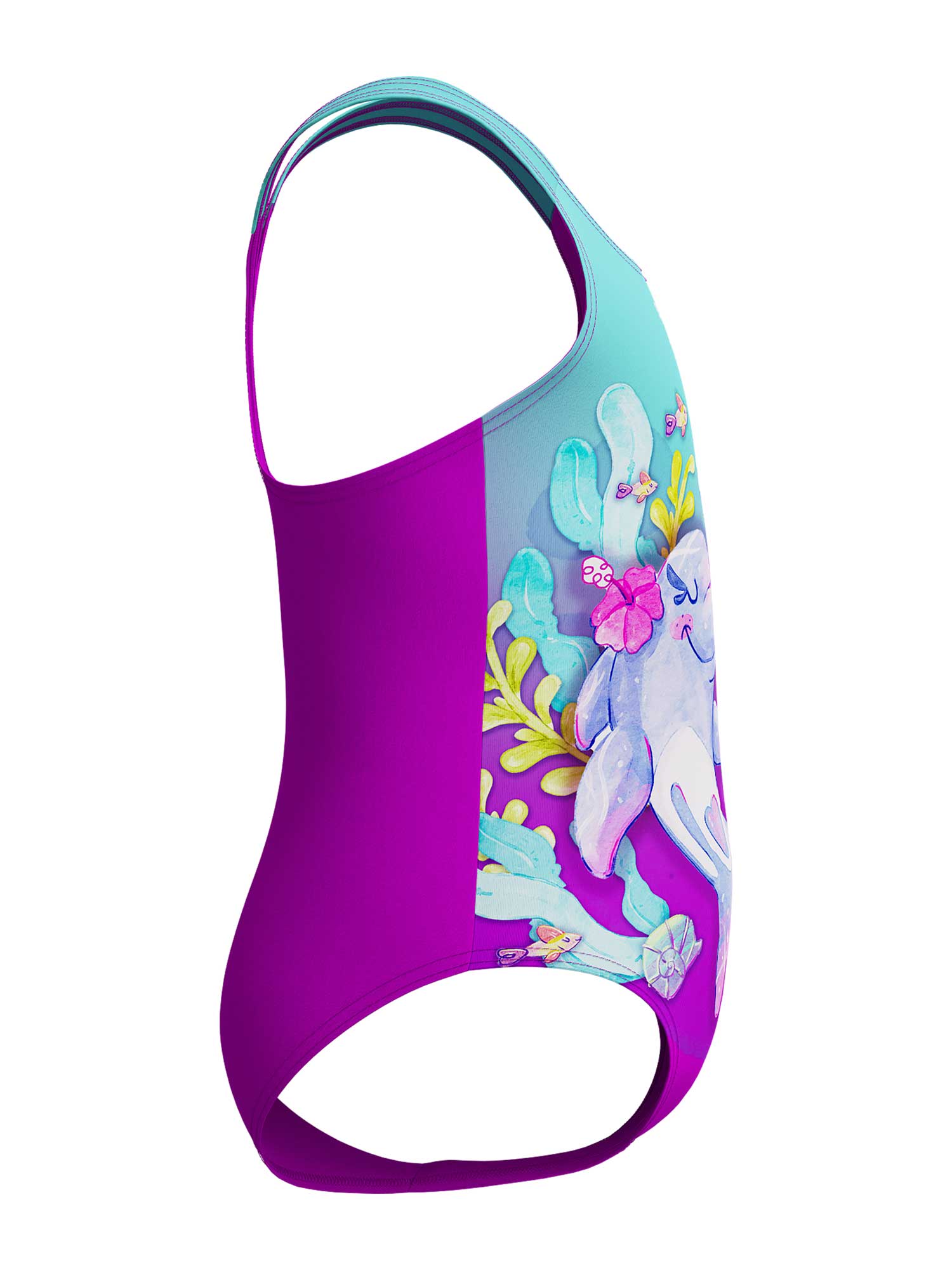 SPEEDO Цял бански GIRLS DIGITAL PRINTED