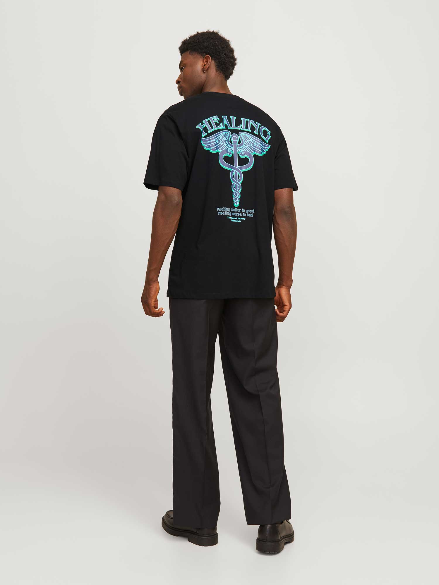 JACK & JONES Тениска JORORACLE TEE SS CREW NECK TG