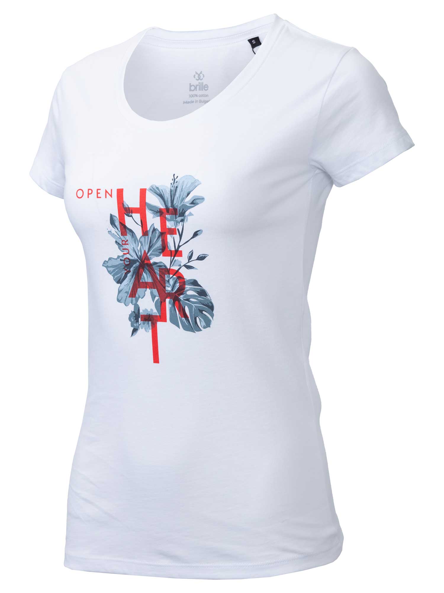 BRILLE Тениска FLOWERS&HEART