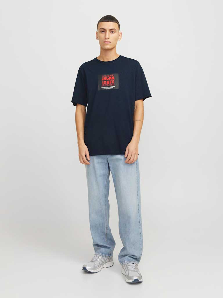 JACK & JONES Тениска JJHUDSON TEE SS CREW NECK LN
