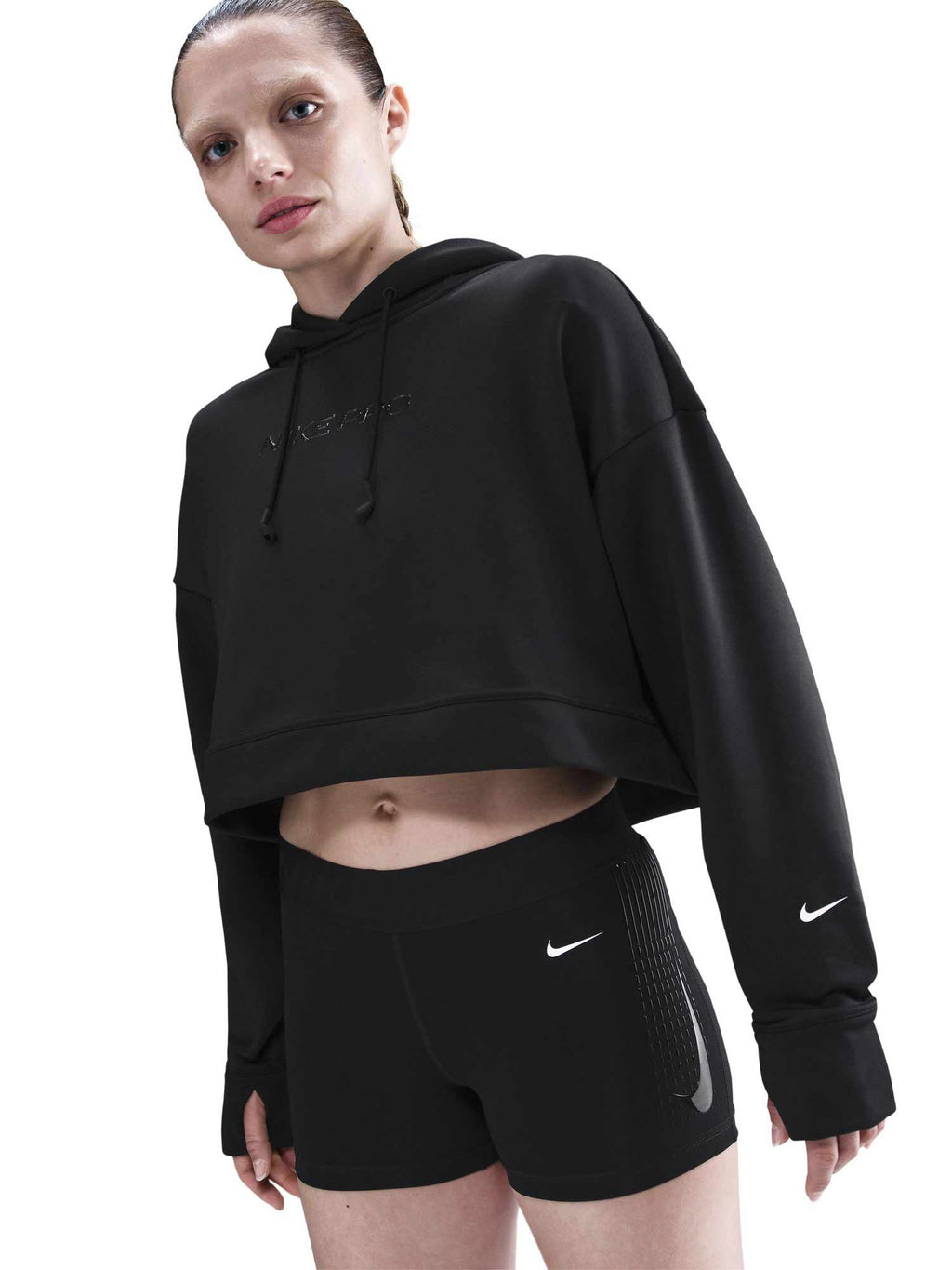 NIKE Суитшърт W NP TF FLC HOODIE GG GRX