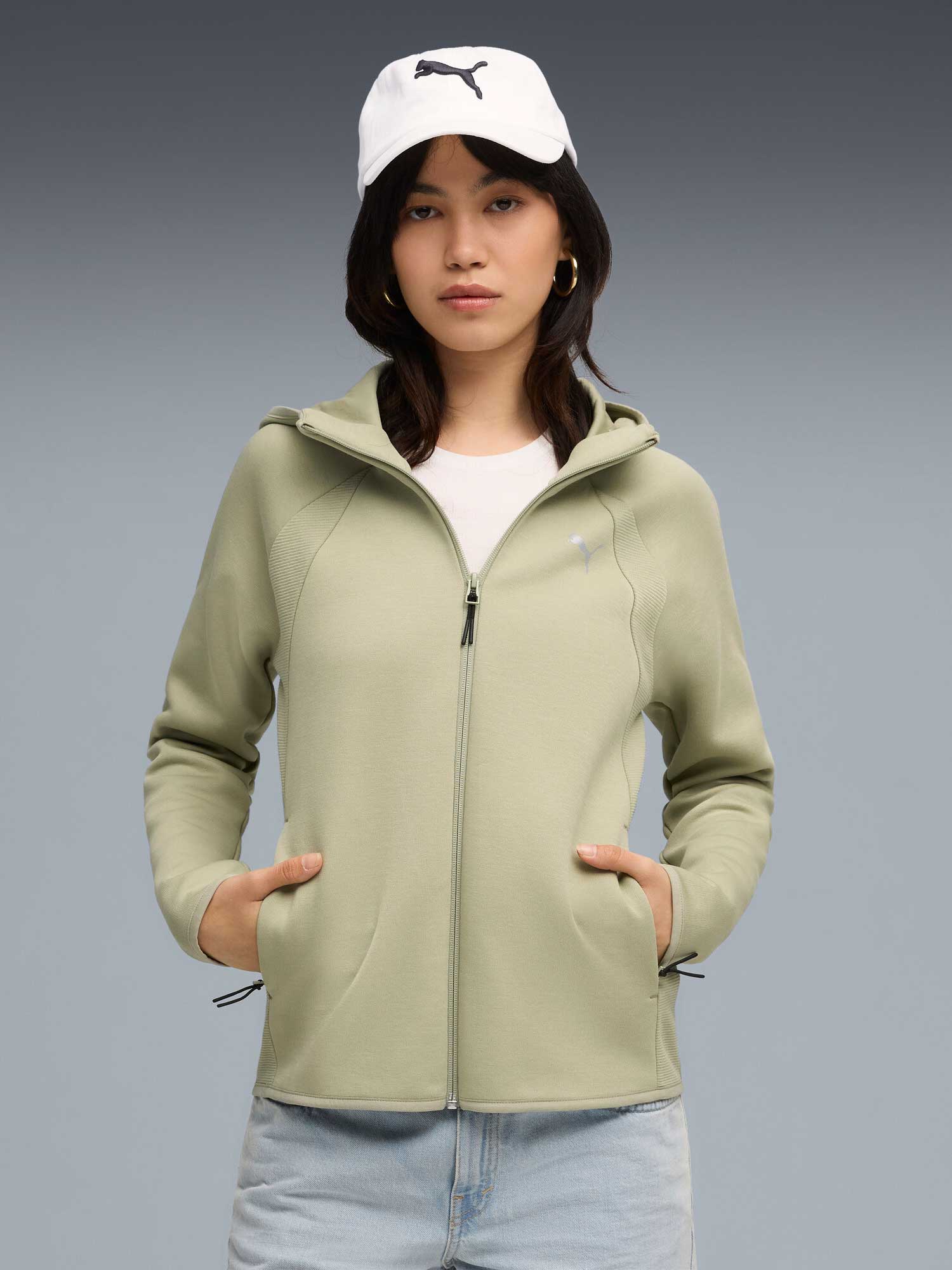 PUMA Суитшърт EVOSTRIPE Full-Zip Hoodie DK