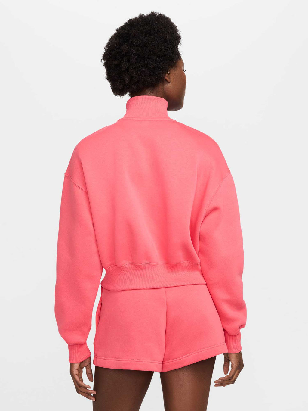 NIKE Блуза W NSW PHNX FLC QZ CROP