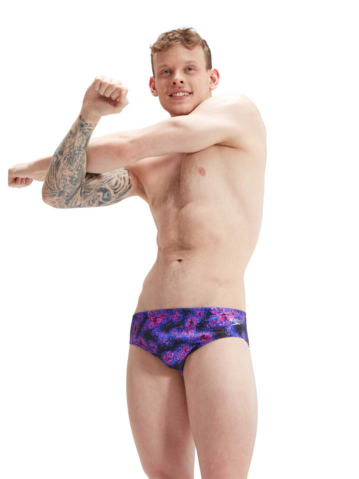 SPEEDO Бански MENS 8CM ALLOVER DIGITAL BRIEF