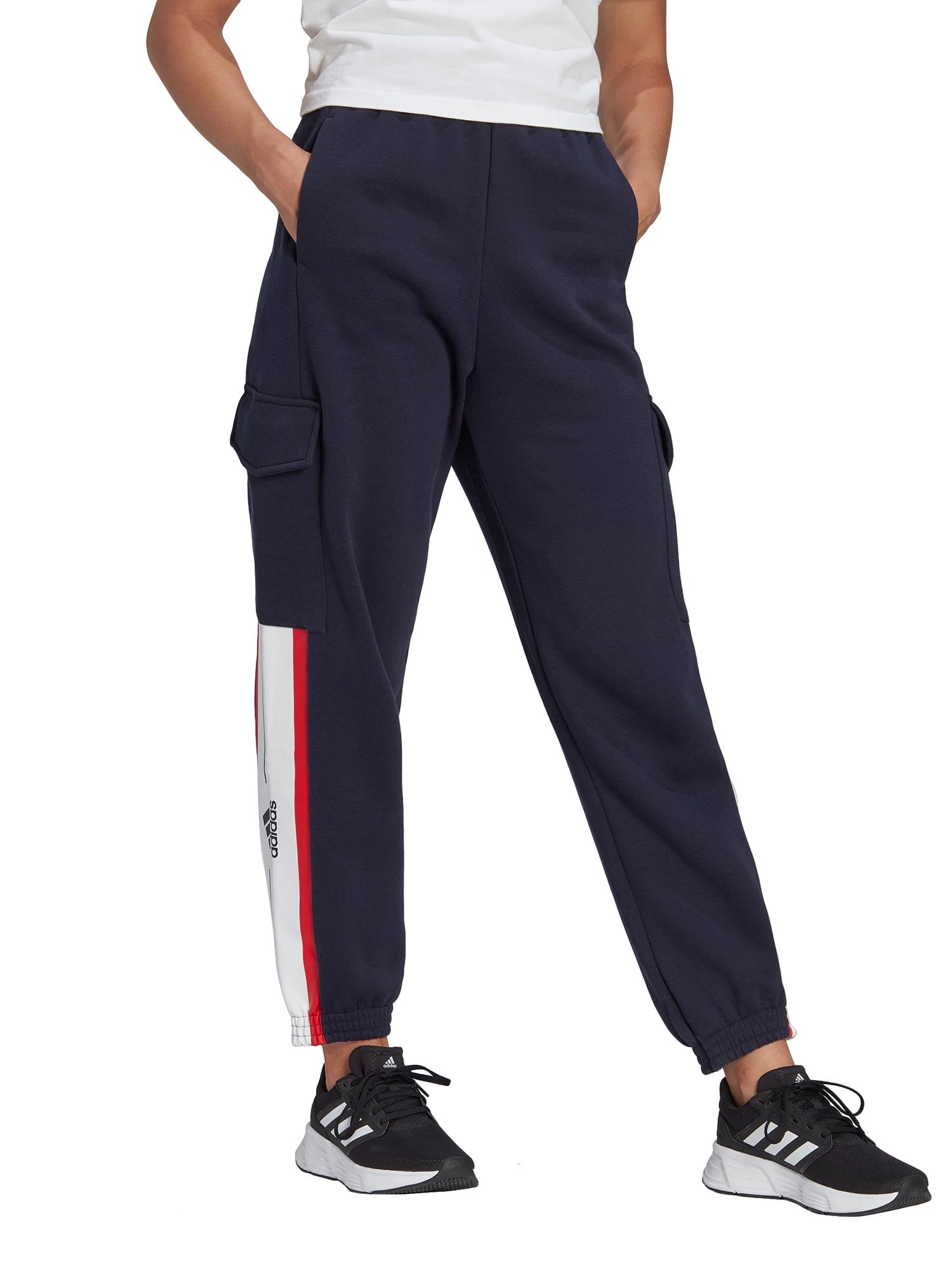 ADIDAS SPORTSWEAR Спортно долнище Essentials Pin Stripe Block Fleece