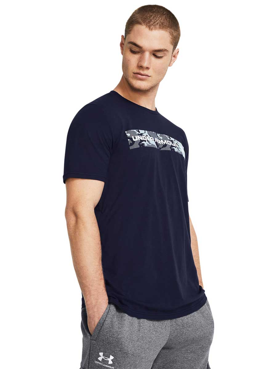 UNDER ARMOUR Тениска UA CAMO CHEST STRIPE SS