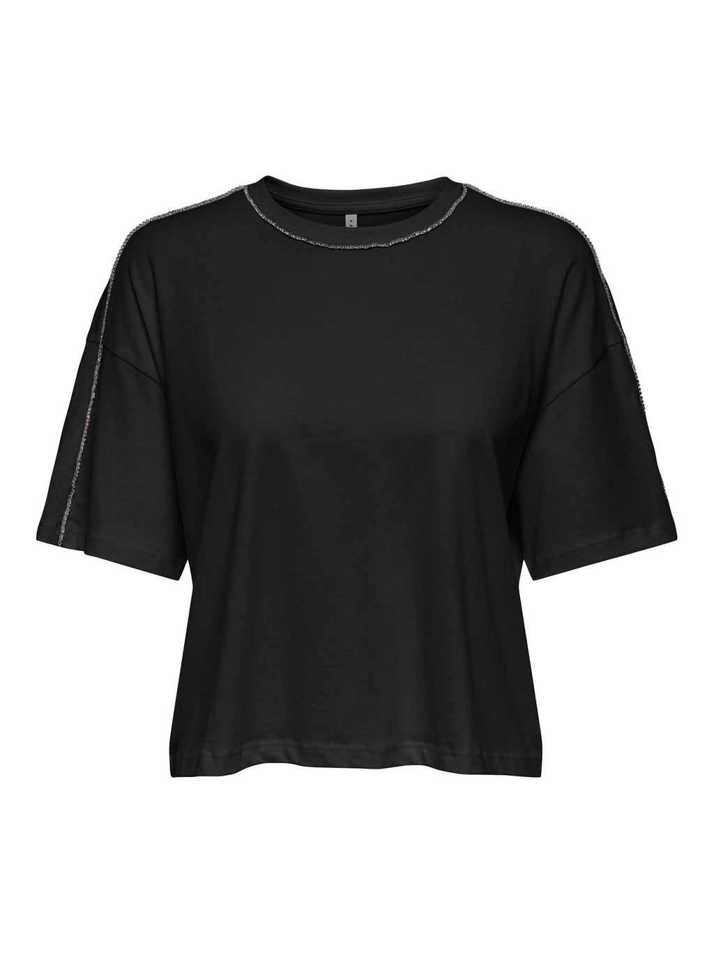 ONLY Тениска ONLCHERI LIFE S/S O-NECK BOXY TOP JRS