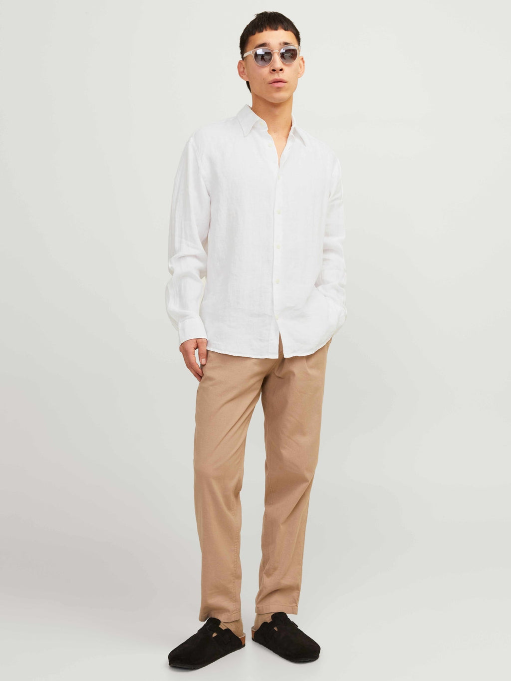 JACK & JONES Риза JPRCCLAWRENCE LINEN L/S SHIRT SN