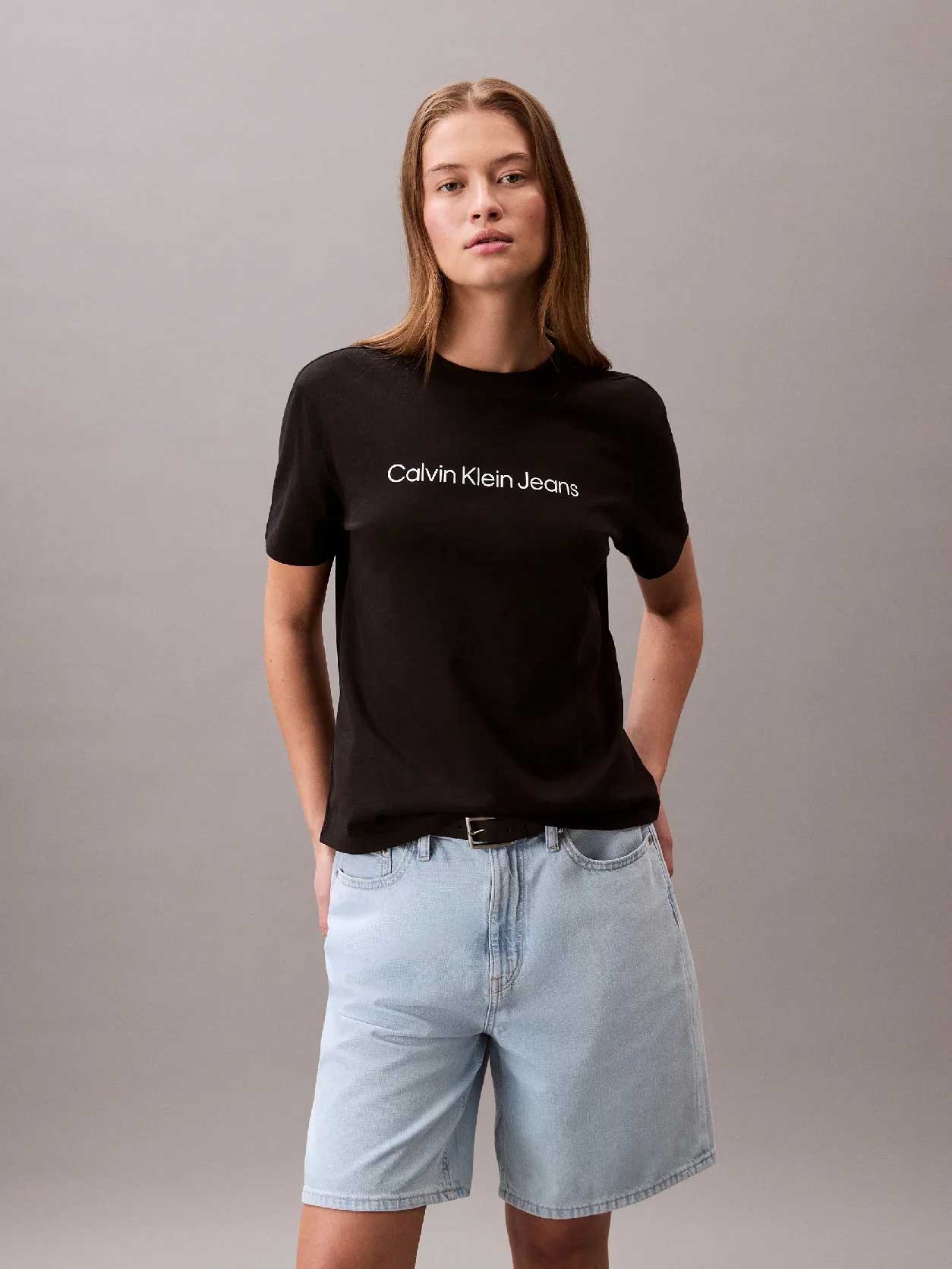Calvin Klein Jeans Тениска A- INST LOGO CLASSIC TEE SS