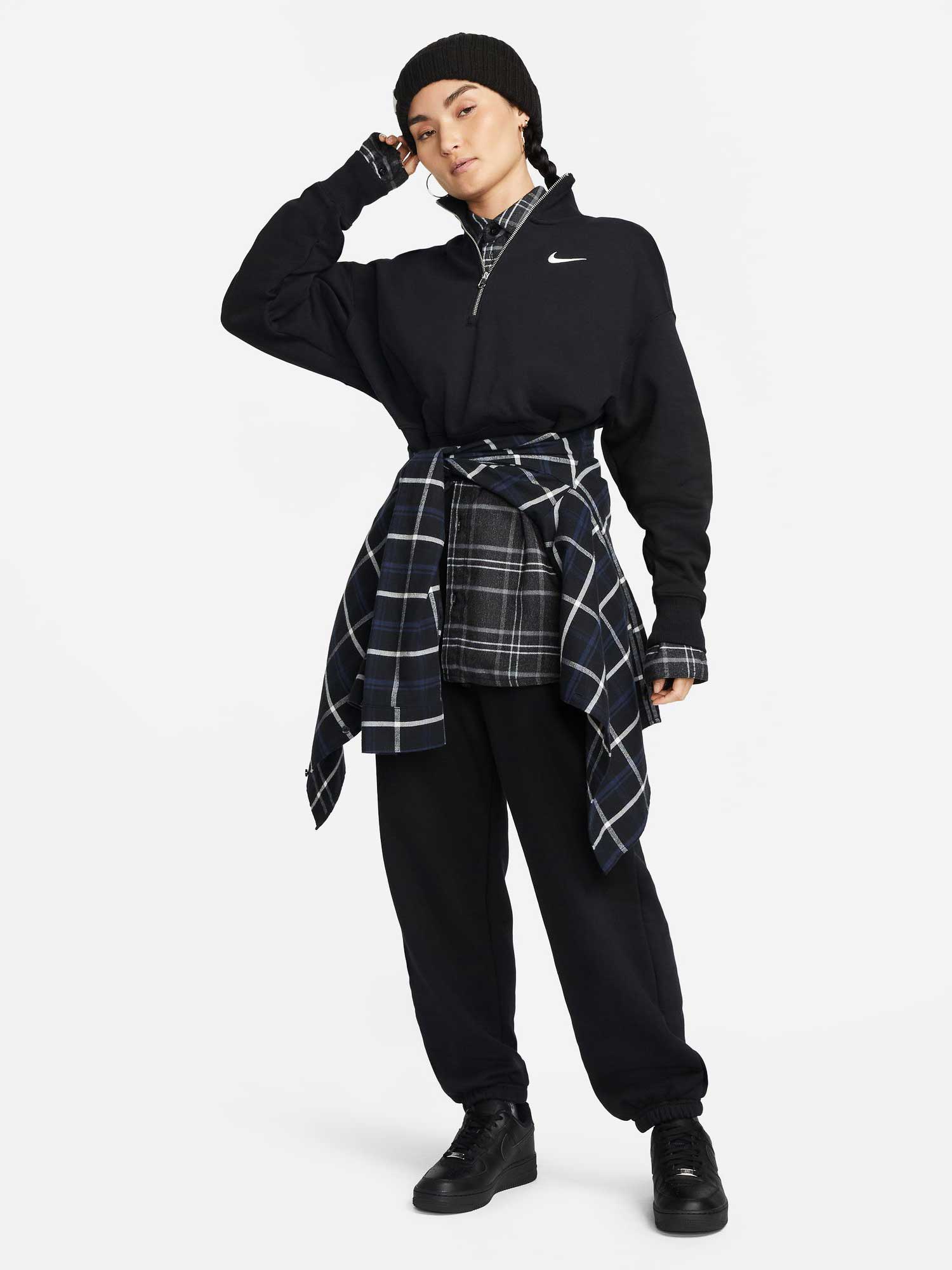 NIKE Блуза W NSW PHNX FLC QZ CROP