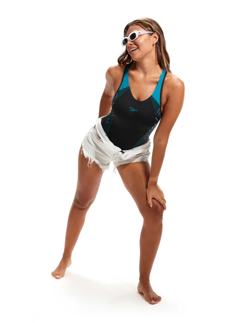 SPEEDO Цял бански WOMENS PLACEMENT LANEBACK