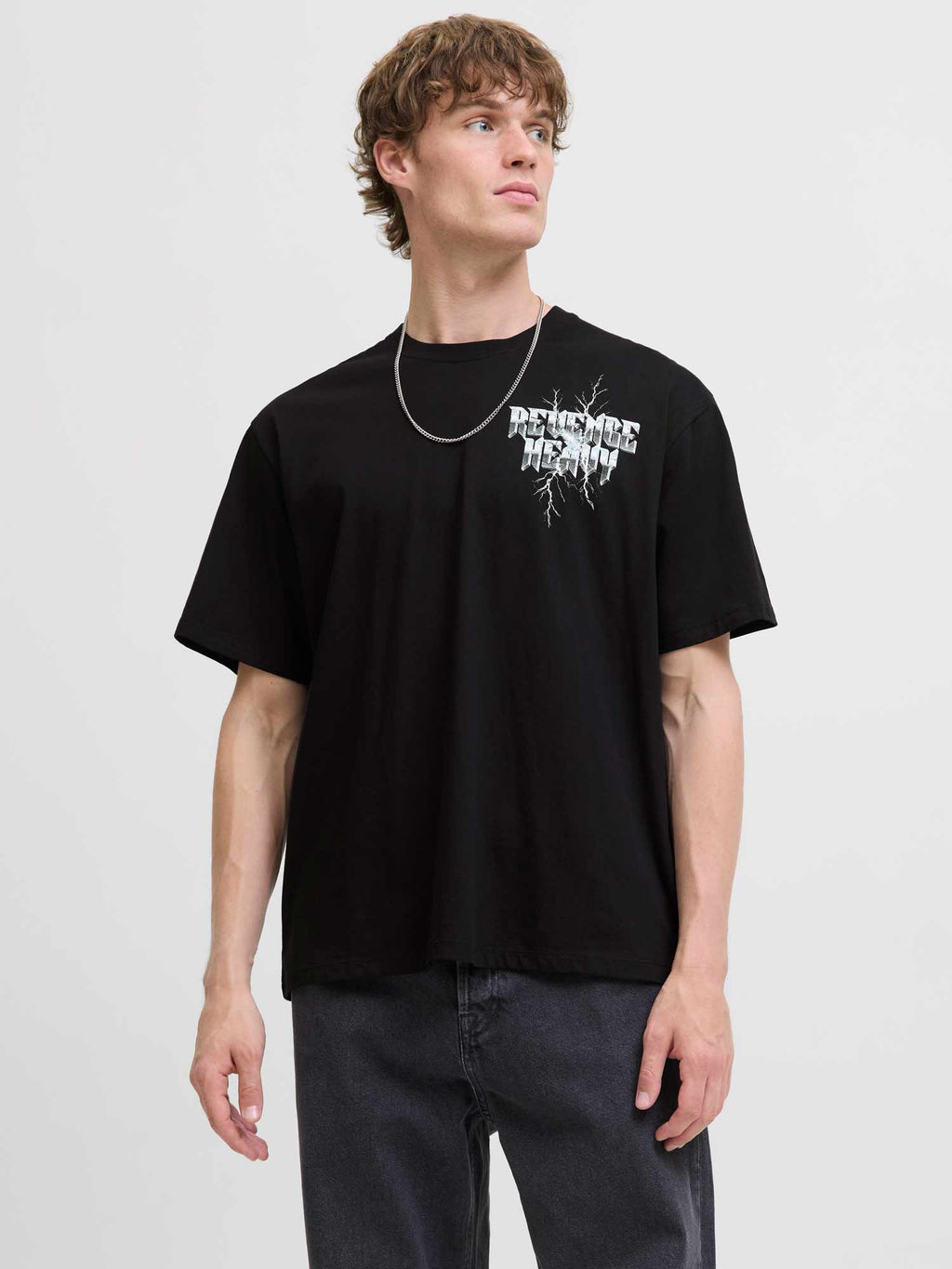 JACK & JONES Тениска JOREAGLEROCK GALLERY TEE SS CREW NECK TG