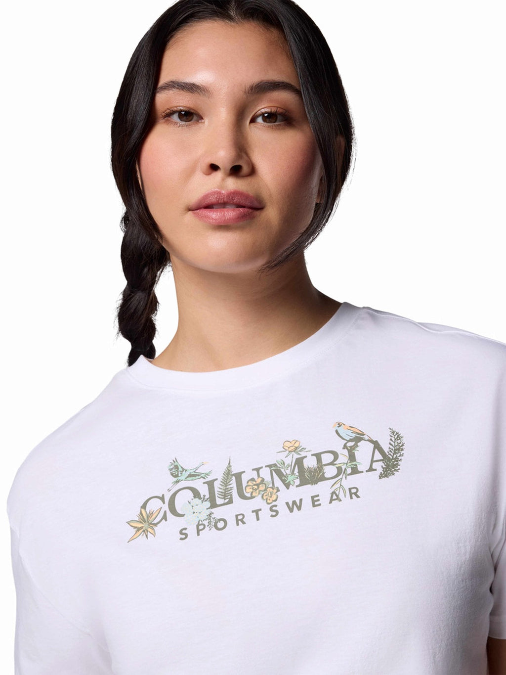COLUMBIA Тениска Rolling Bend Graphic Relaxed Crop SS