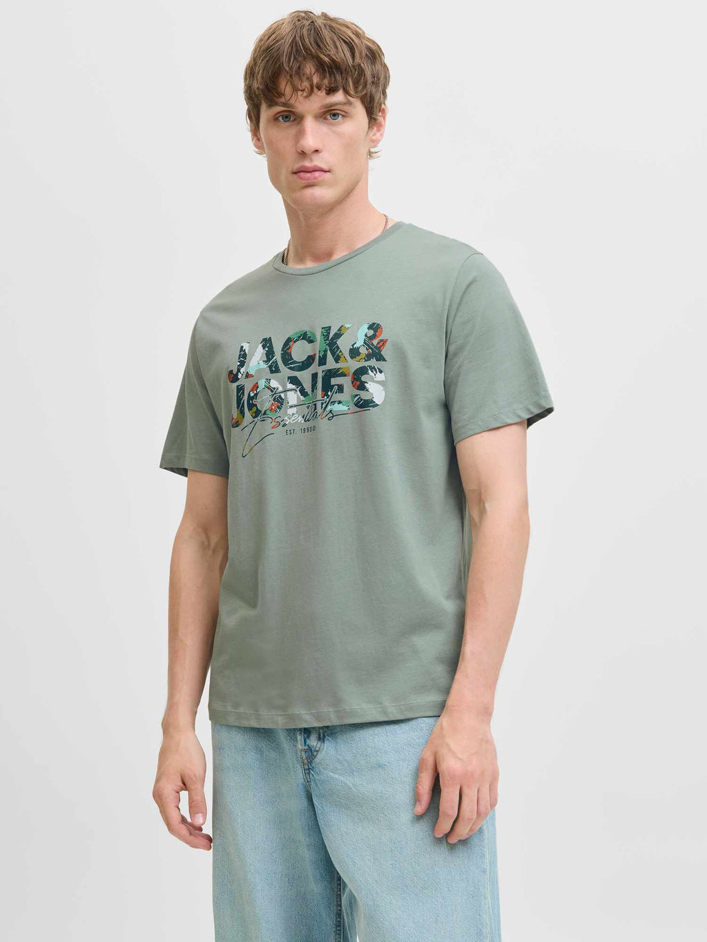 JACK & JONES Тениска JJGEPLAS TEE SS CREW NECK LN