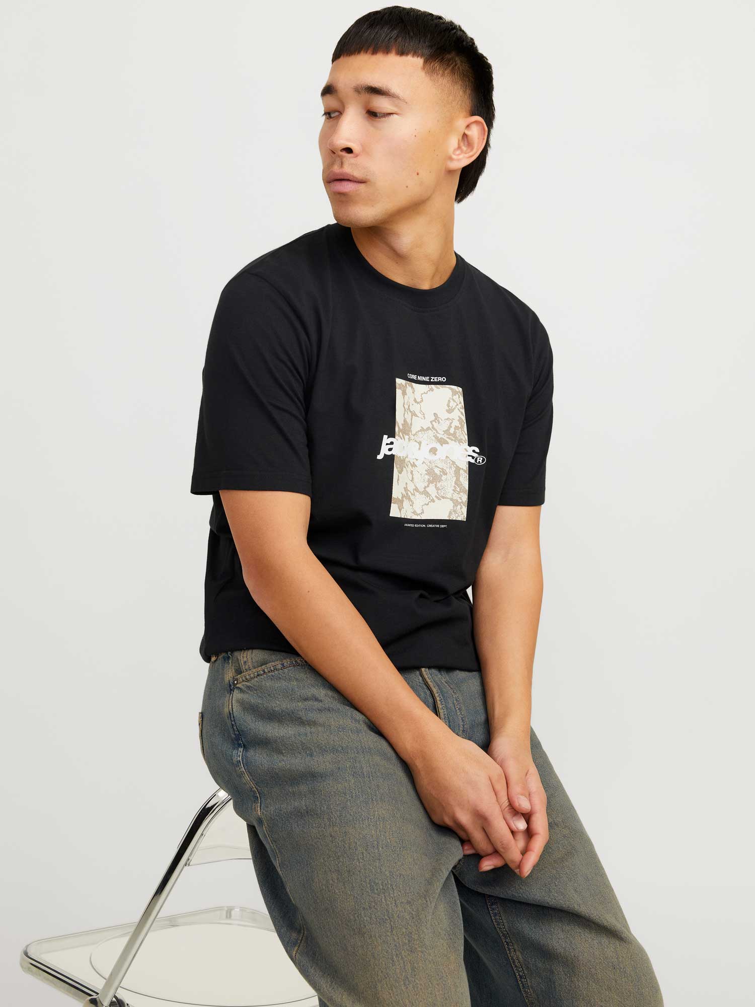 JACK & JONES Тениска JCOTARMAC CAMO FRONT TEE SS CREW NECK LN