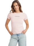 GUESS JEANS Тениска GJ SS CN SLIM LOGO PRINT TEE