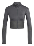 ADIDAS PERFORMANCE Спортно горнище Hyperglam Rib Zip Thru Cover Up