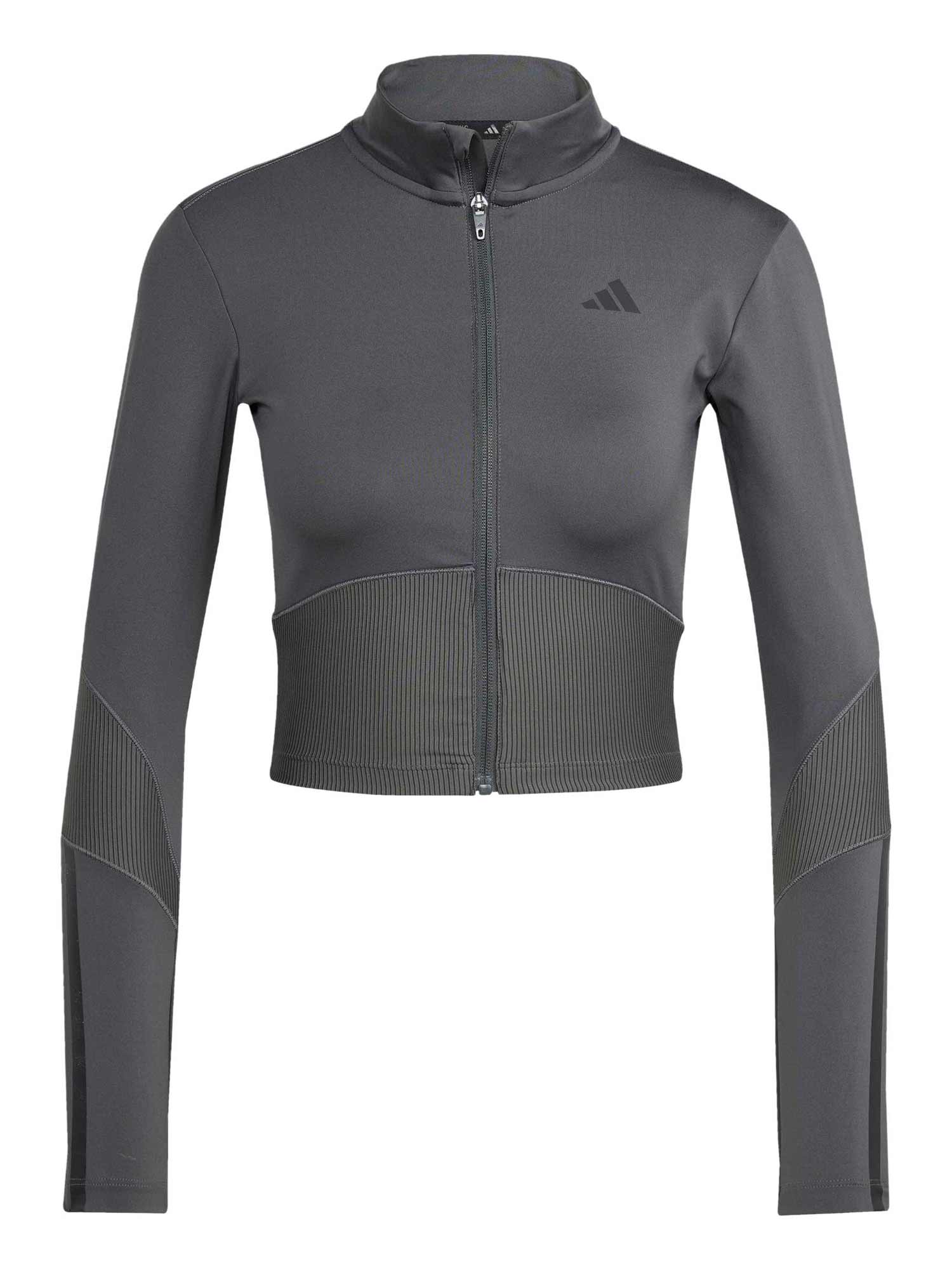 ADIDAS PERFORMANCE Спортно горнище Hyperglam Rib Zip Thru Cover Up
