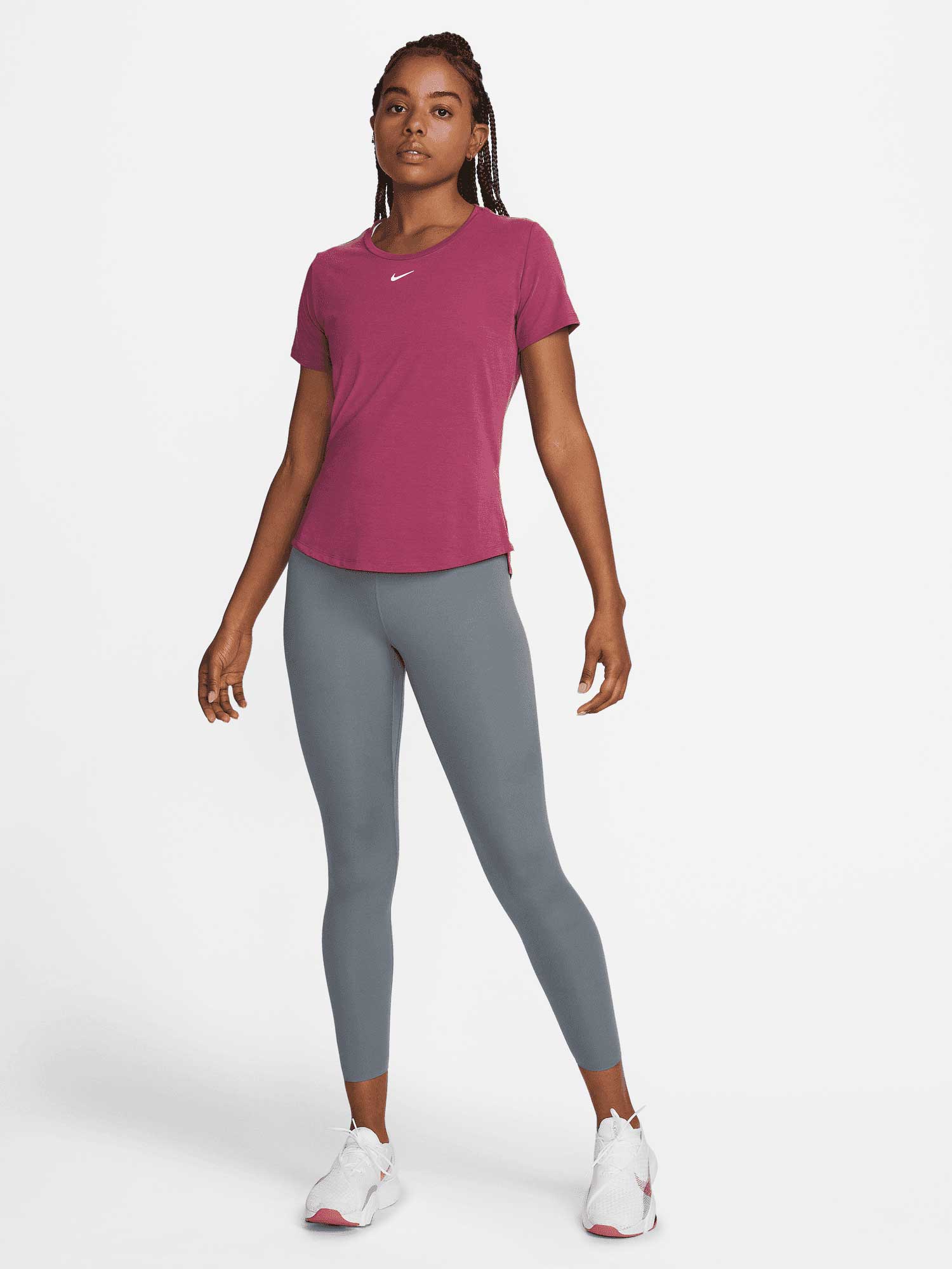 NIKE Тениска W NK ONE LUXE DF SS STD TOP