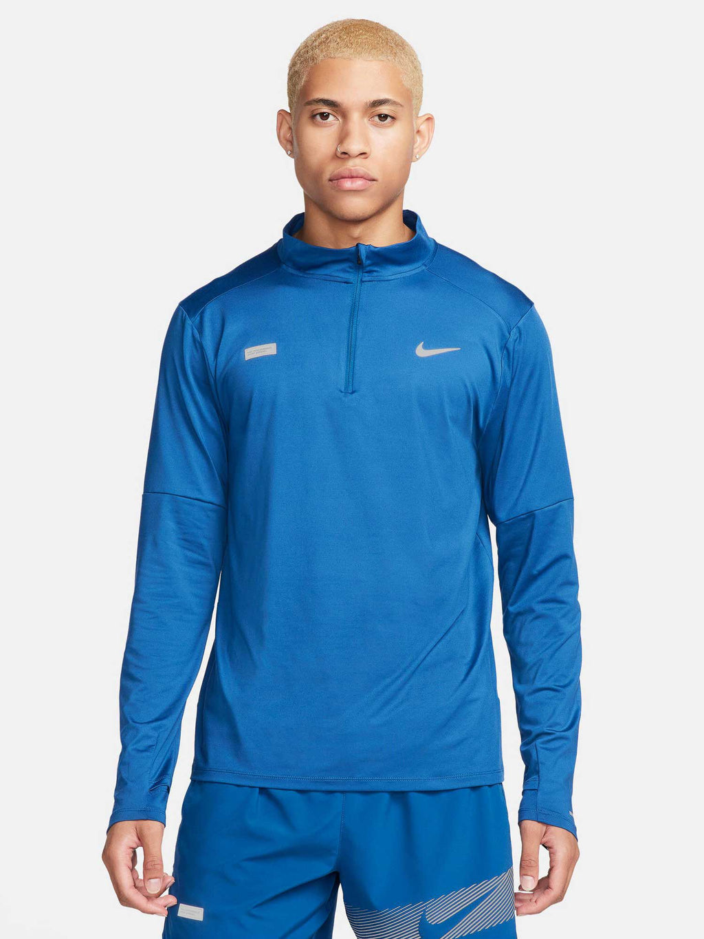 NIKE Блуза M NK DF ELMNT TOP HZ FLASH HBR