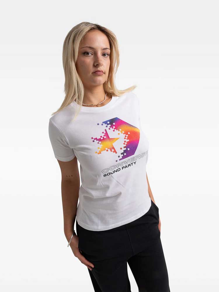 CONVERSE Тениска W STAR CHEVRON INFILL TEE