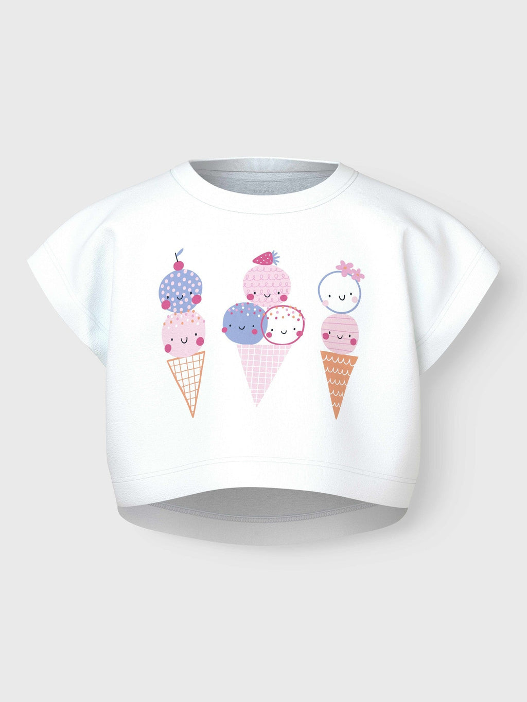 NAME IT Тениска NMFVILMA CAPSL CROP TOP