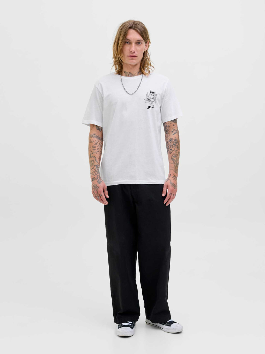 JACK & JONES Тениска JORRELAX TEE SS CREW NECK SMU