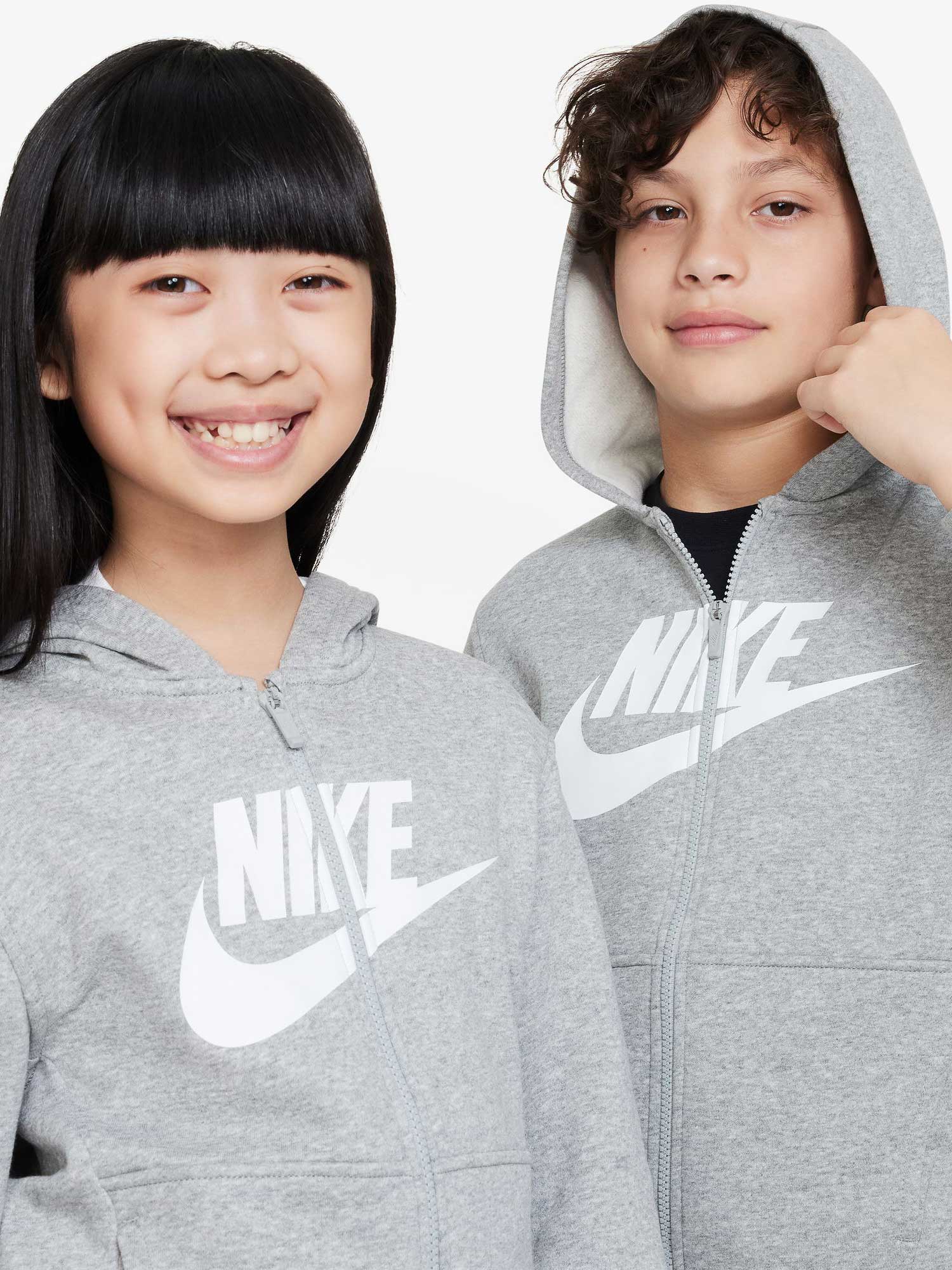NIKE Суитшърт K NSW CLUB FLC HD FZ LS HBR