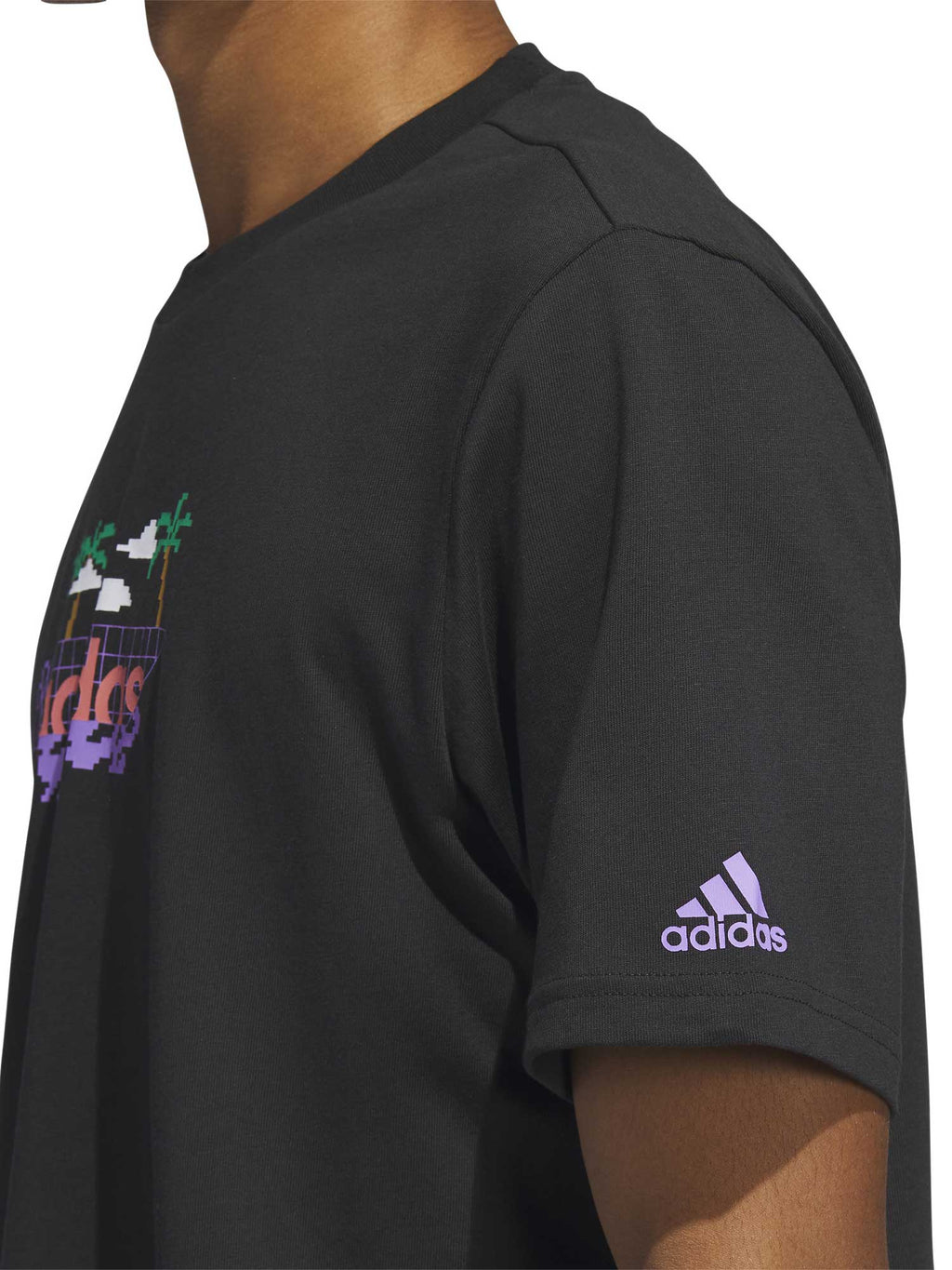 ADIDAS SPORTSWEAR Тениска Linear Beach-Bit Short Sleeve Graphic