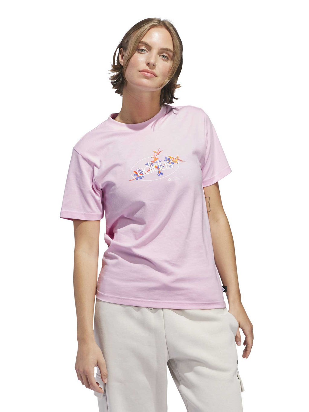 ADIDAS SPORTSWEAR Тениска Elements Radiate Floral Graphic T-Shirt