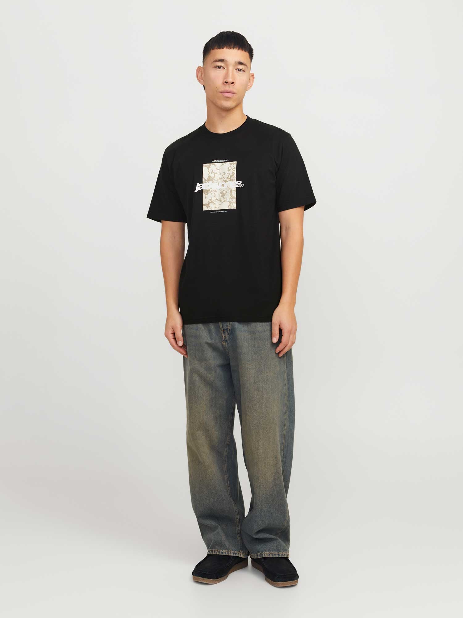 JACK & JONES Тениска JCOTARMAC CAMO FRONT TEE SS CREW NECK LN