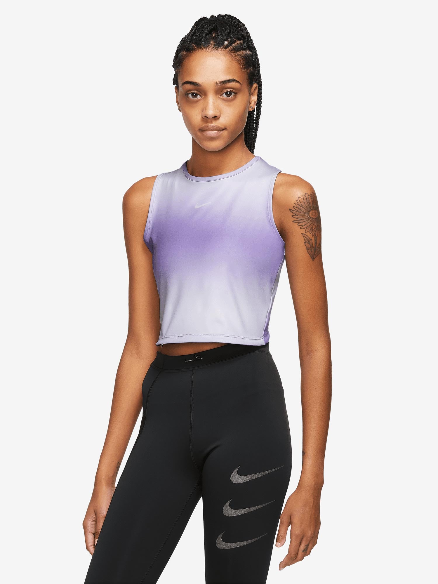 NIKE Потник W NK DF SWSH PRNT CROP